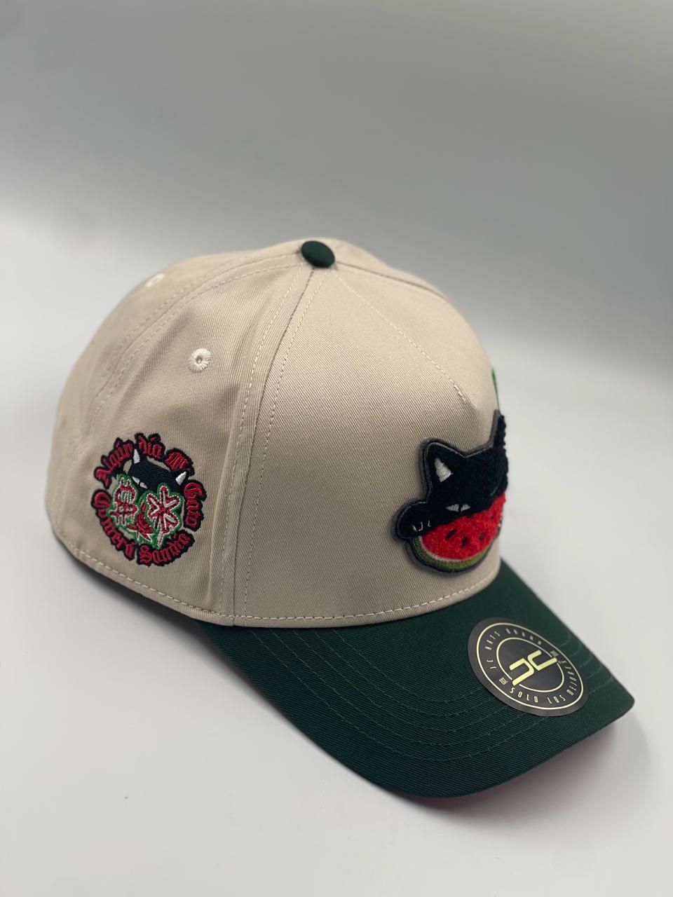 Gorra JC Hats Watermelon Cat Beige/Green