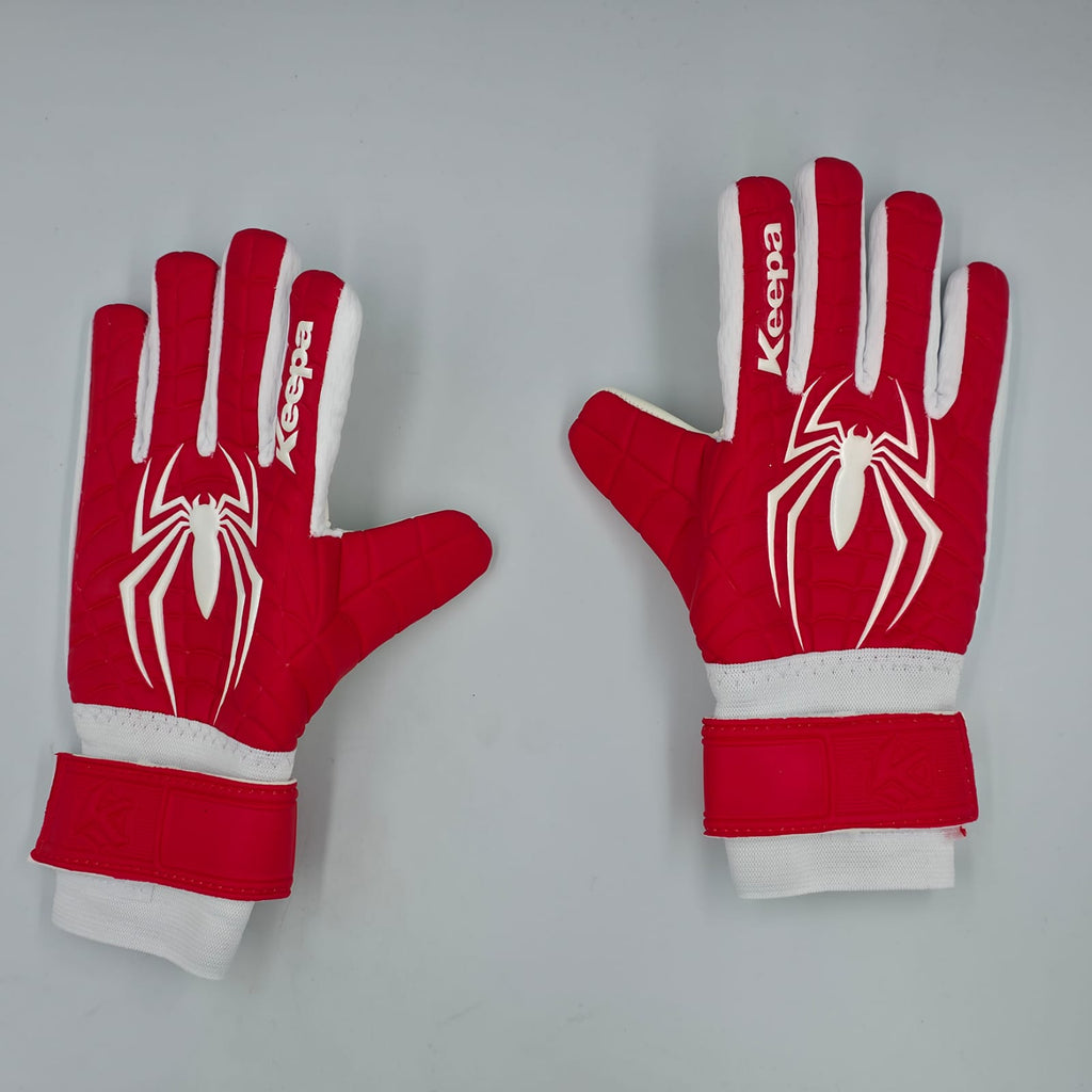 Guantes Keepa Semiprofesional Araknia Rojo/Blanco