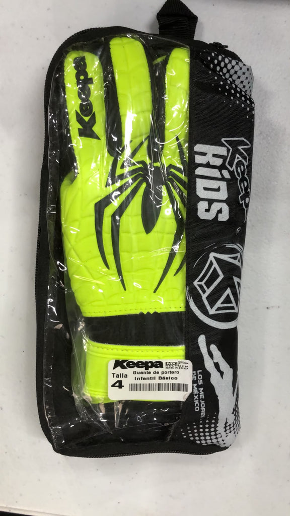 Guantes Keepa Spider NEON/NEGRO Semiprofesional