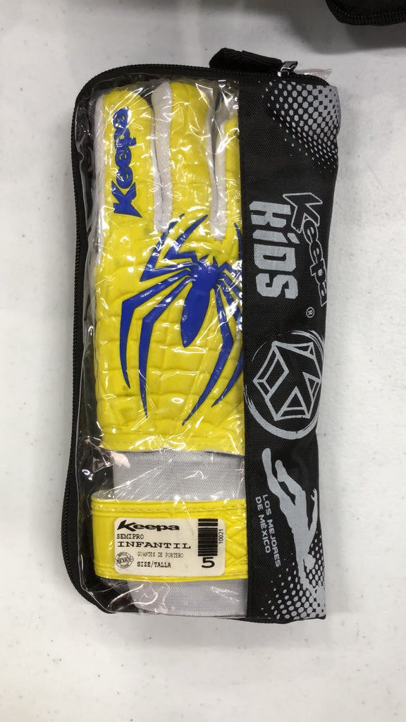 Guantes Keepa Semiprofesional SPIDER AMARILLO / AZUL