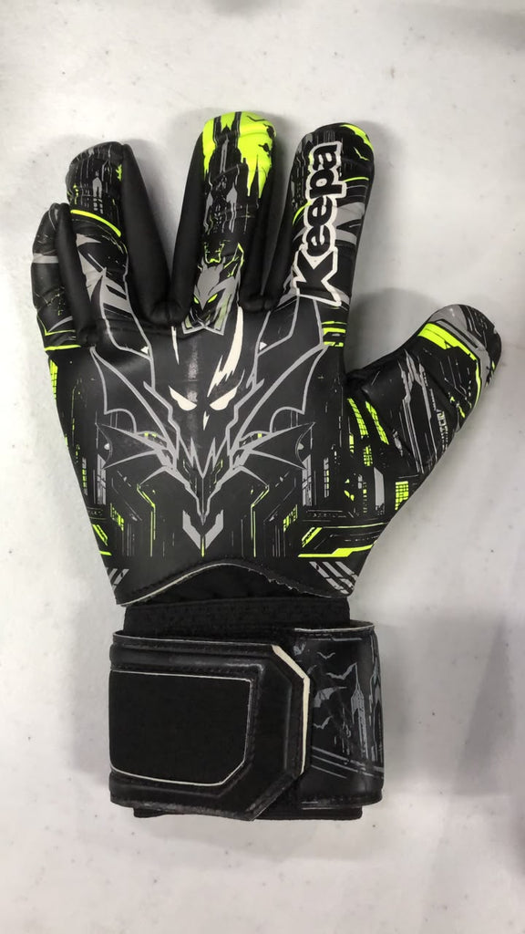 Guantes Keepa Semiprofesional MUERCIELAGO Negro/NEON