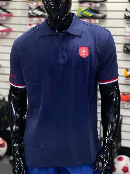 GENERICA Acceso Camisa Polo Francia Retro Azul