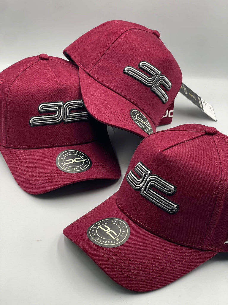 JC Hats Gorra Gorra JC Hats Classic Burgundy Curve Gorra JC Hats Classic Burgundy Curve 001298 1298