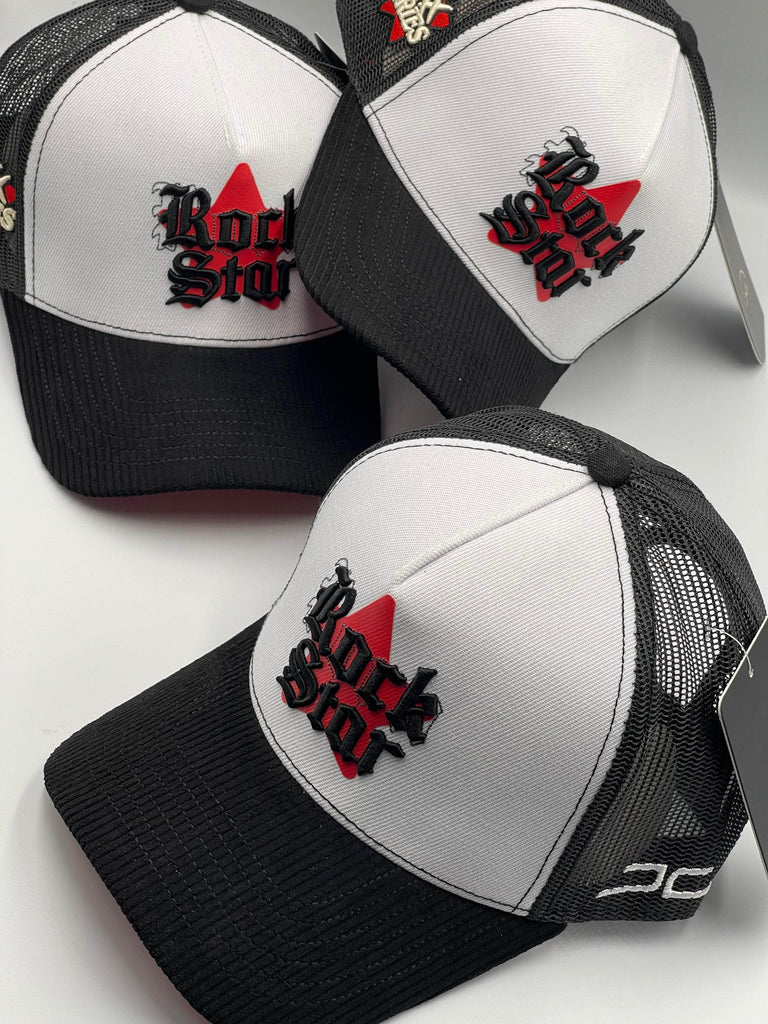 JC Hats Gorras Gorra JC Hats Rockstar Black On White Gorra JC Hats Rockstar Black On White