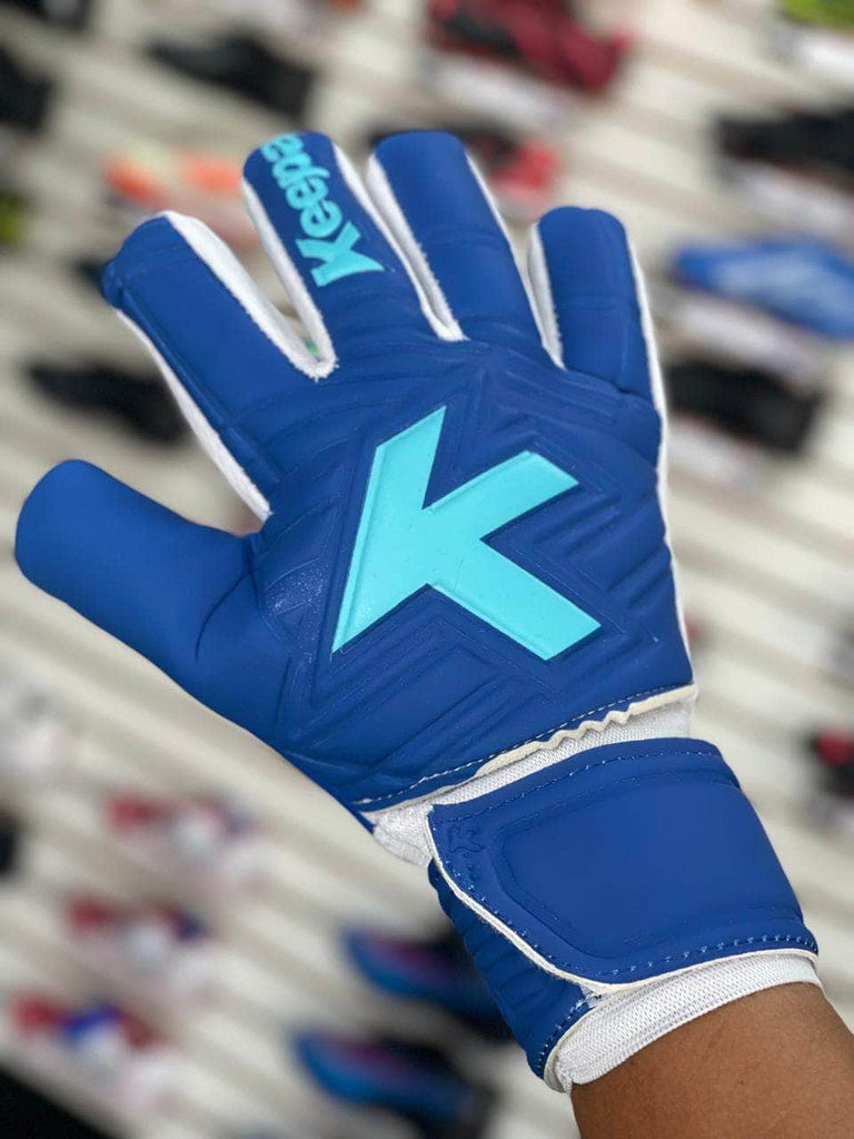 Keepa Guantes de portero Guantes de Portero Keepa Adulto Azul Semiprofesional Guantes de Portero Keepa Adulto Azul Semiprofesional