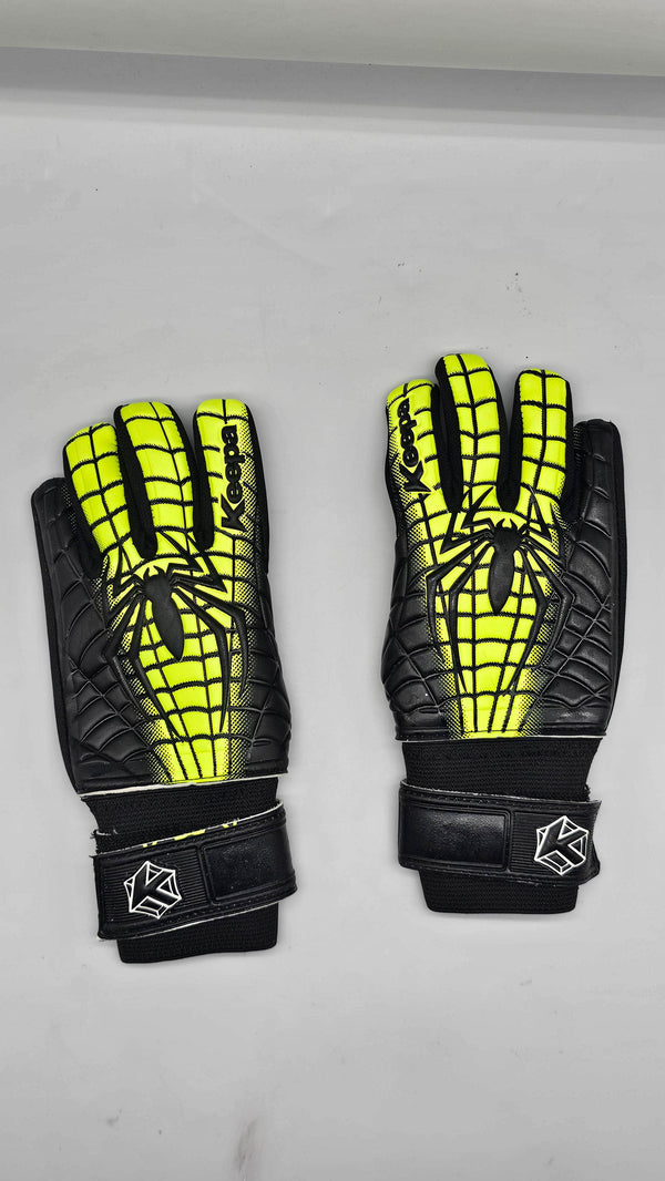 Keepa Guantes de portero Guantes Keeepa Semiprofesional Araknia Negro/Neon Guantes Keeepa Semiprofesional Araknia Negro/Neon