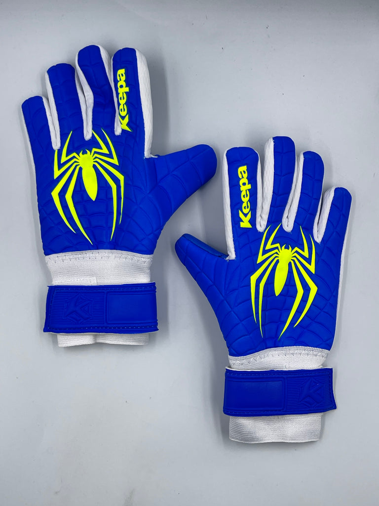 Keepa Guantes de portero Guantes Keepa Araknia Azules/Neon Infantiles Guantes Keepa Araknia Azules/Neon Infantiles