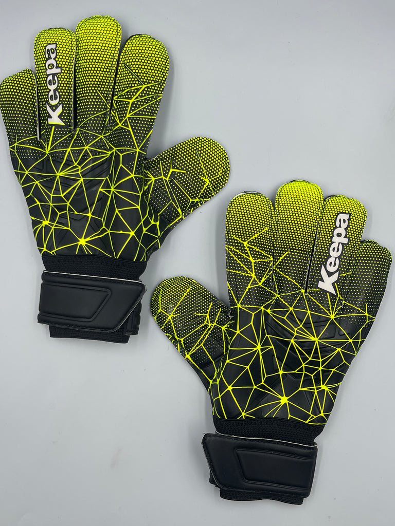 Keepa Guantes de portero Guantes Keepa Black/Neon Con Varilla Guantes Keepa Black/Neon Con Varilla
