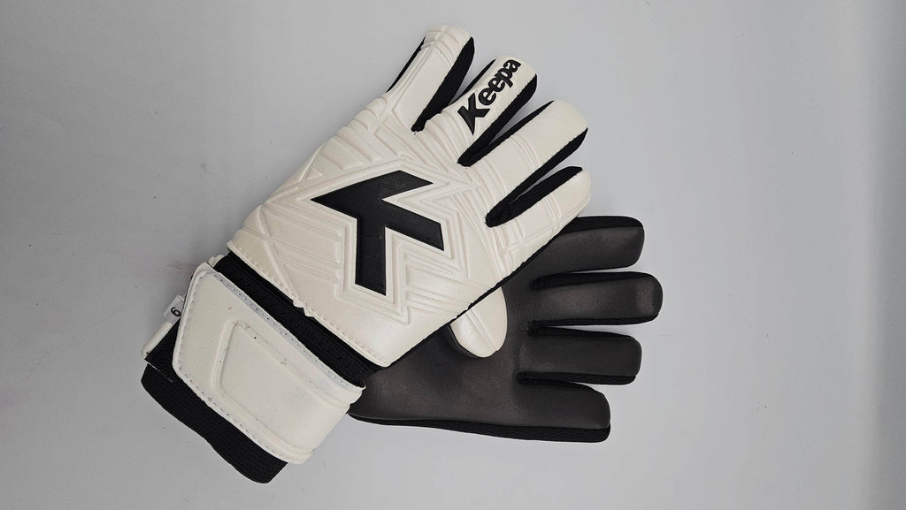 Keepa Guantes de portero Guantes Keepa Clasicc Blanco Semiprofesional Guantes Keepa Clasicc Blanco Semiprofesional