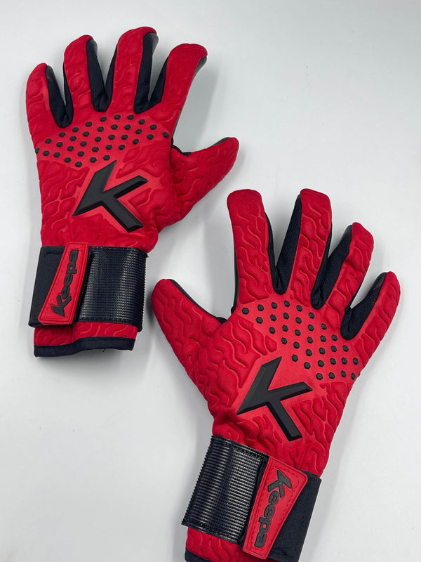Keepa Guantes de portero Guantes Keepa Delta Profesional Infantil rojo Guantes Keepa Delta Profesional Infantil rojo