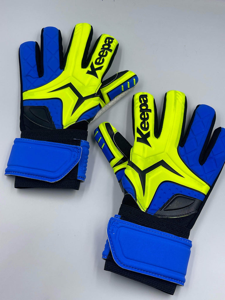 Keepa Guantes de portero Guantes Keepa Semiprofesional Azul/neon Guantes Keepa Semiprofesional Azul/neon
