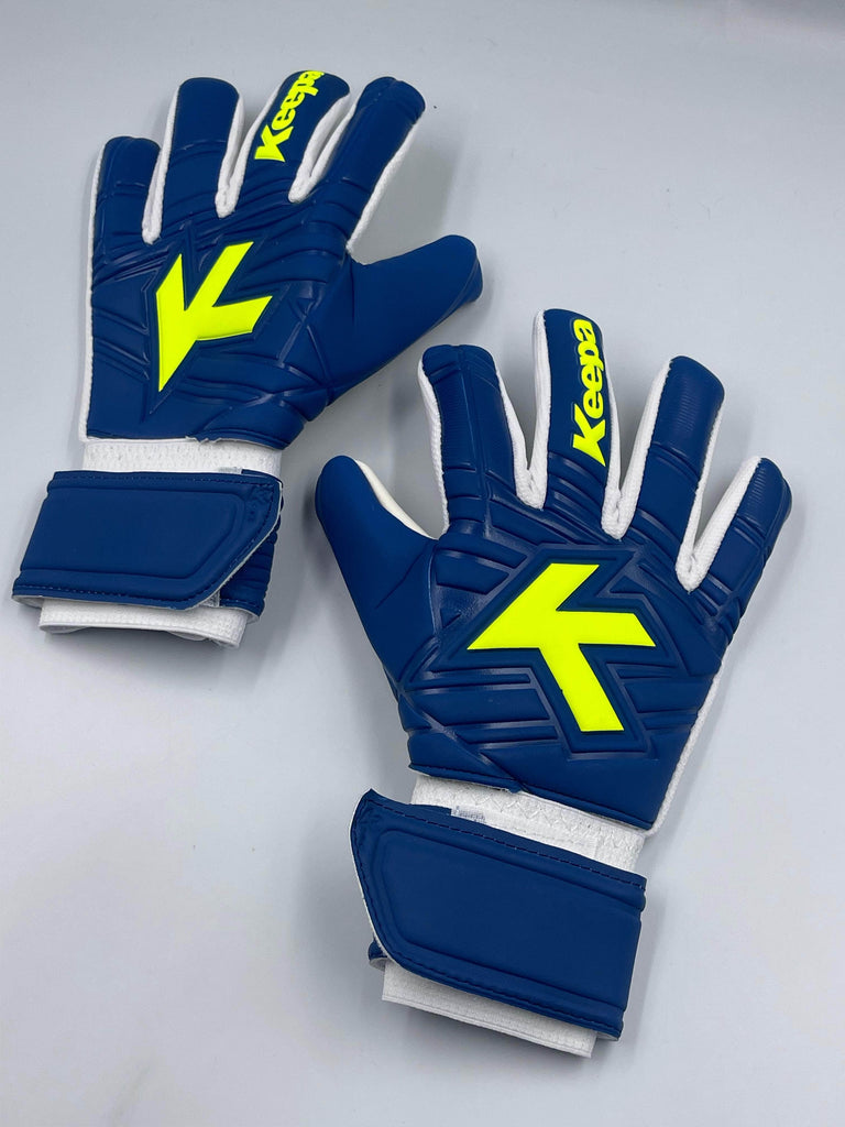 Keepa Guantes de portero Guantes Keepa Semiprofesional Basic azul/neon Guantes Keepa Semiprofesional Basic azul/neon