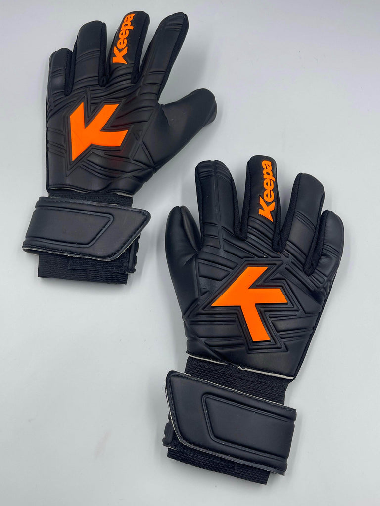 Keepa Guantes de portero Guantes Keepa Semiprofesional negro/naranja Guantes Keepa Semiprofesional negro/naranja