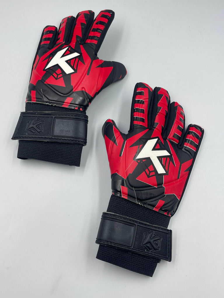 Keepa Guantes de portero Guantes Keepa Semiprofesional rojo/negro infantil Guantes Keepa Semiprofesional rojo/negro infantil