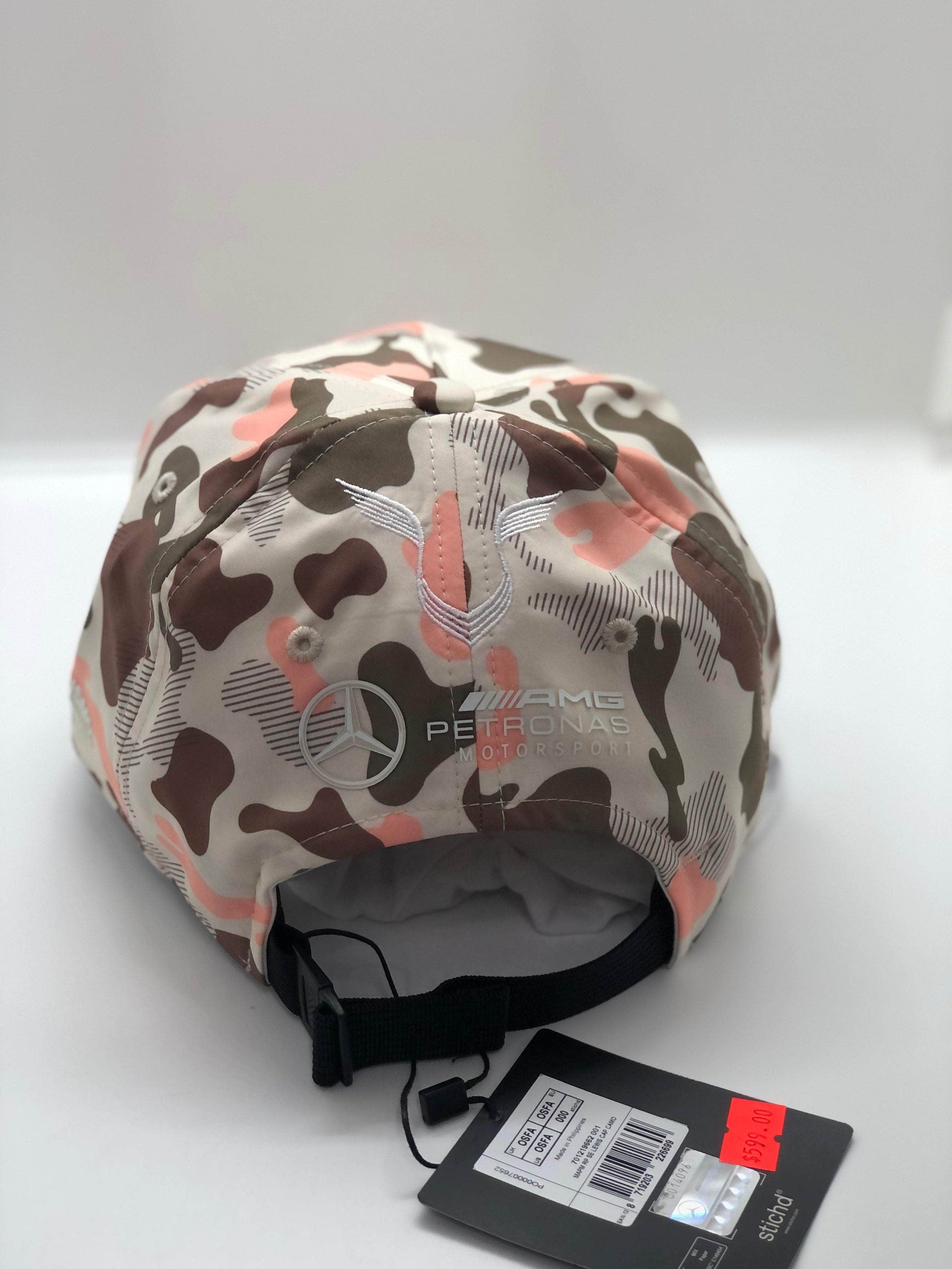 Mercedes Acceso Unitalla Gorra Mercedes Mapm RP SE LEWIS ABU DHABI GP 2021 CAMO OSFA 8.72E+12 701219662 001