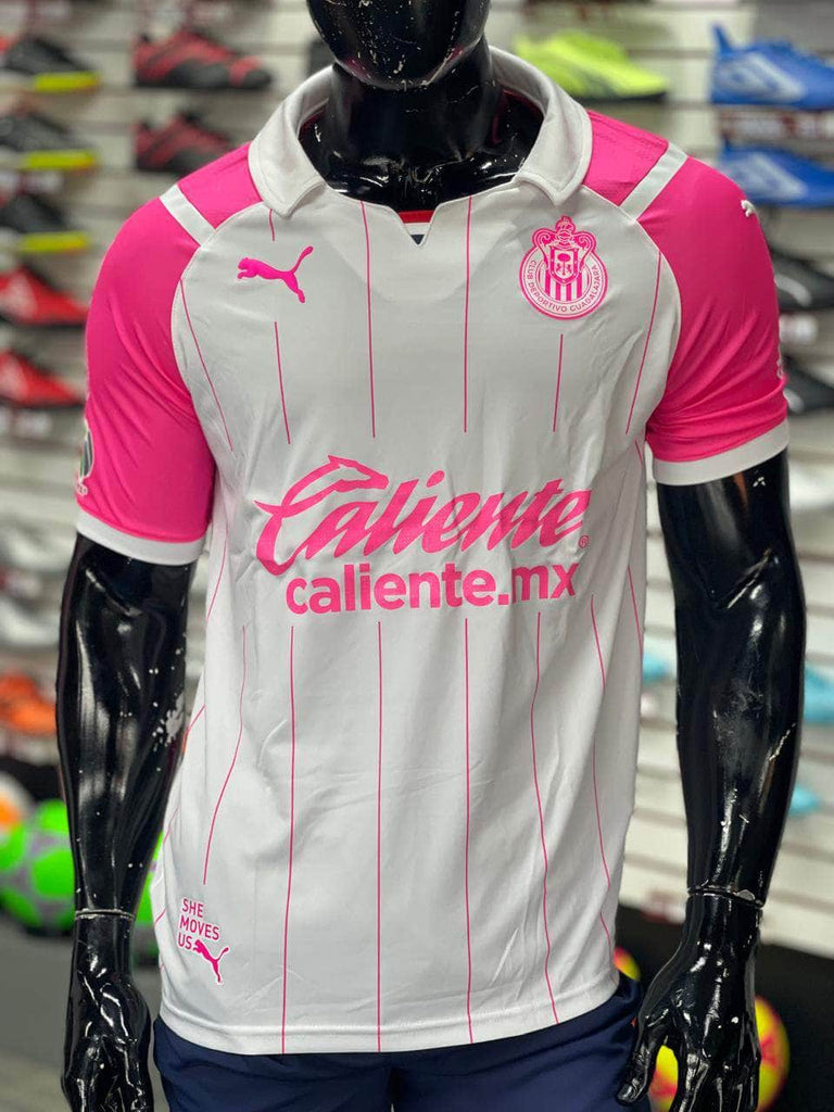 SoccerSportMx | Tienda Deportiva Jersey Jersey Chivas Pink version jugador 21/22