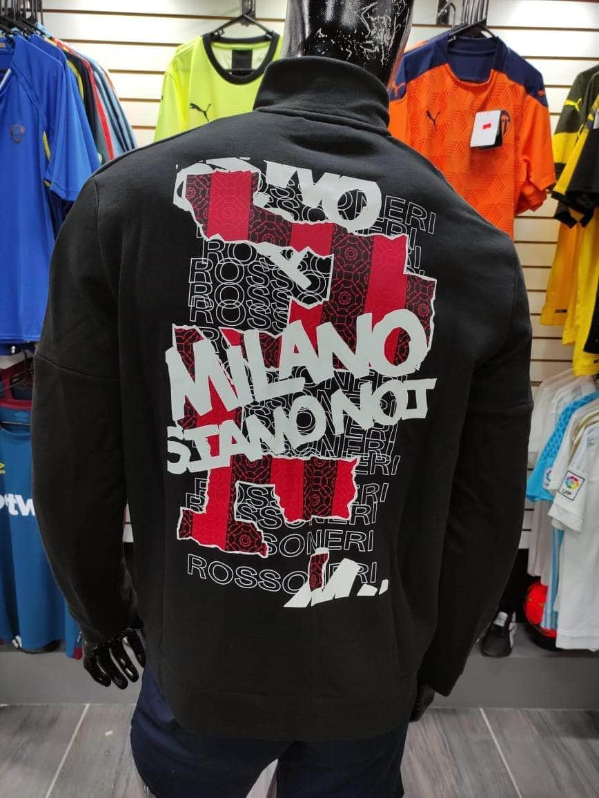 Puma Sudadera Sudadera AC Milan Puma Negra | Soccer Sport Mx | Tienda Deportiva