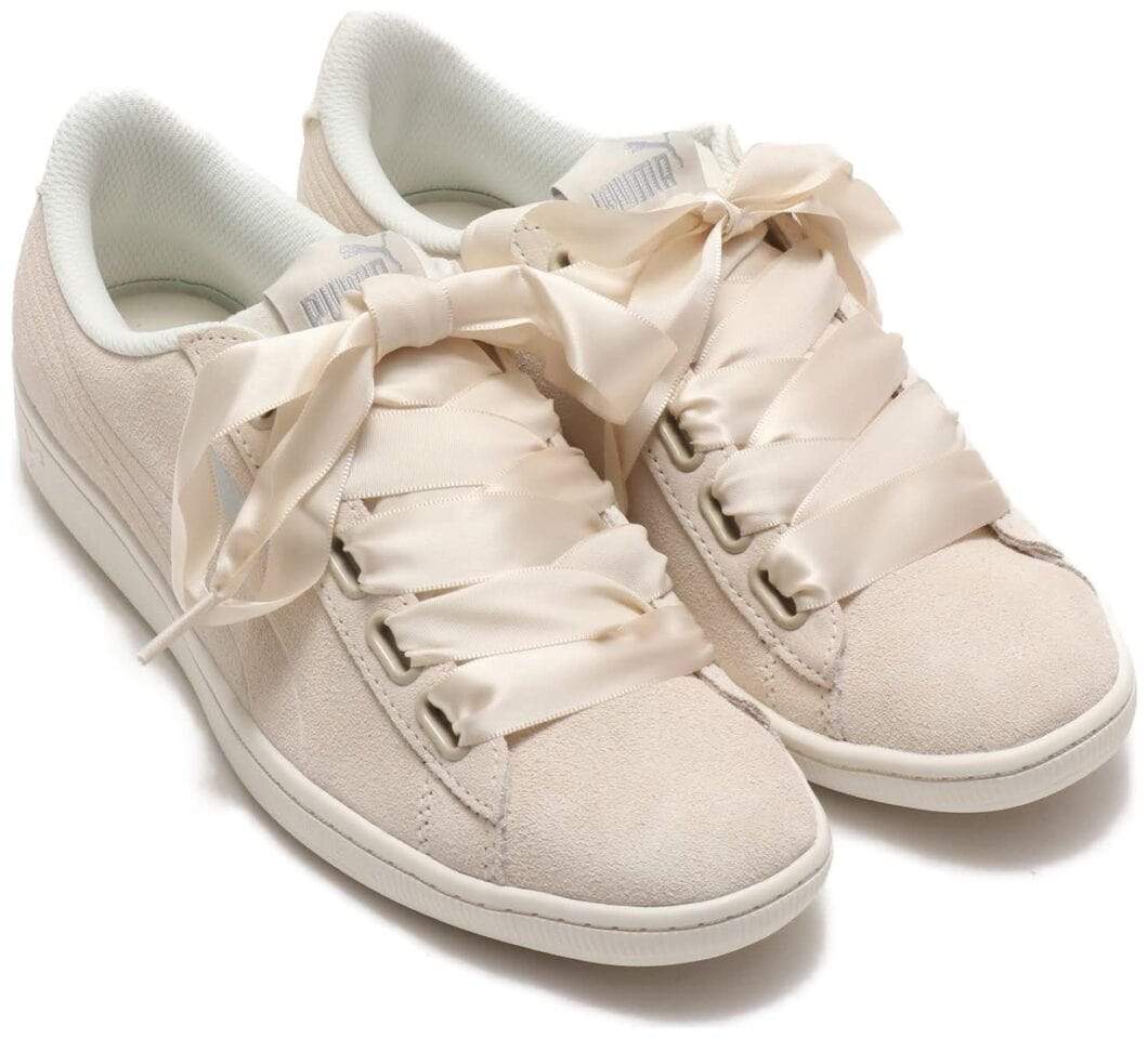 Puma Womens Puma Vikky Ribbon Blancas Puma Puma Vikky Ribbon L